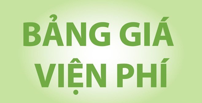 Bảng giá khám chữa bệnh bảo hiểm y tế