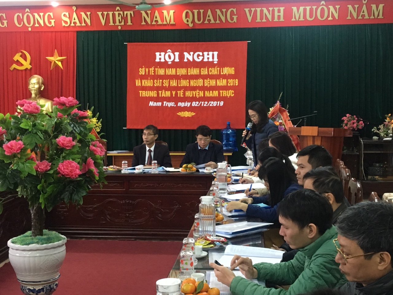 Sở y tế Nam Định đánh giá chất lượng và khảo sát sự hài lòng người bệnh năm 2019