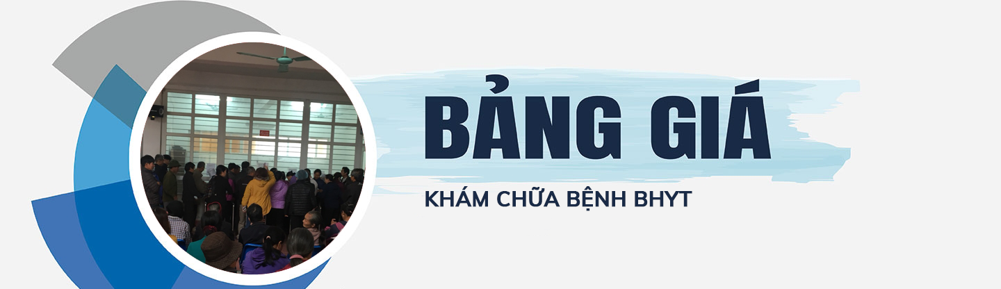Bảng giá khám chữa bệnh BHYT
